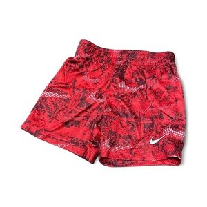 Red/Black/White Nike Check Athletic Shorts 18M